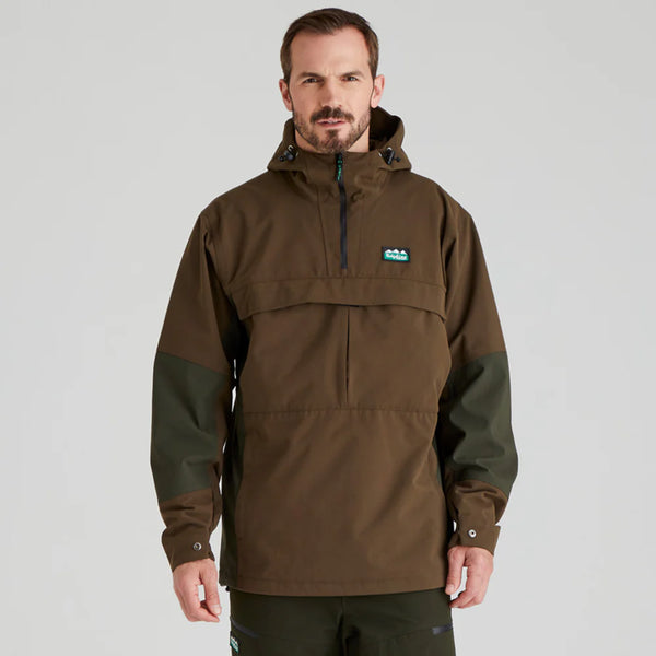 Ridgeline Mens Cambrian Smock - Bark/Deep Forest