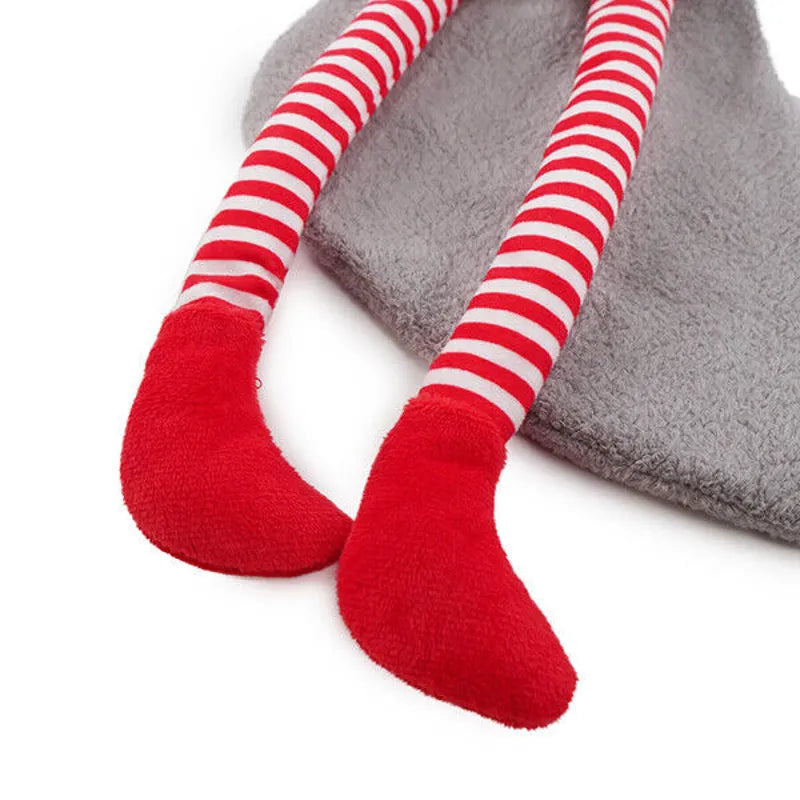 Rosewood Crinkle Santa Sock