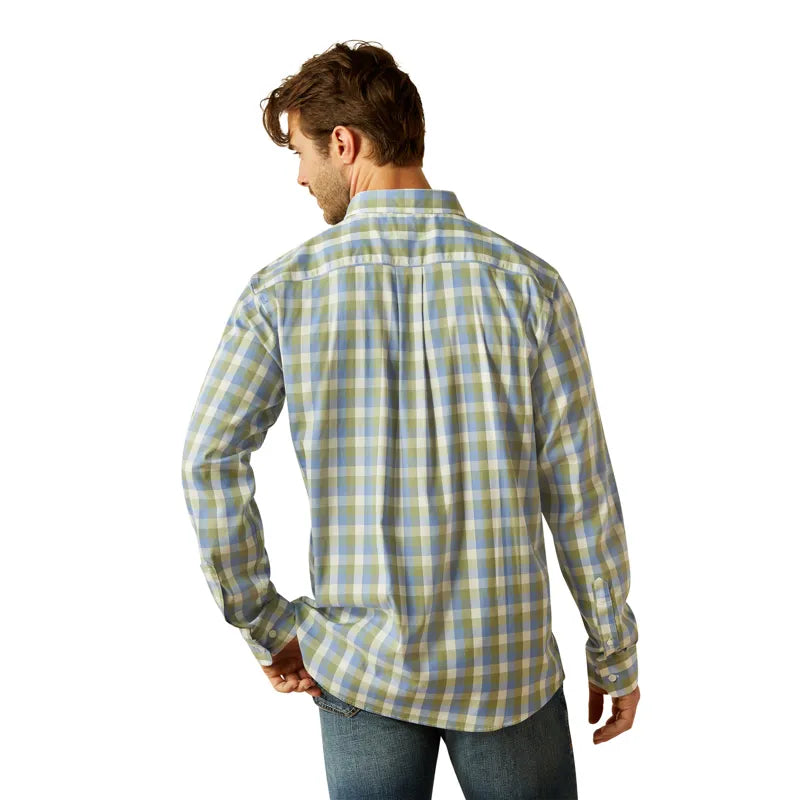 Ariat Mens Napa Shirt - Oil Green Check