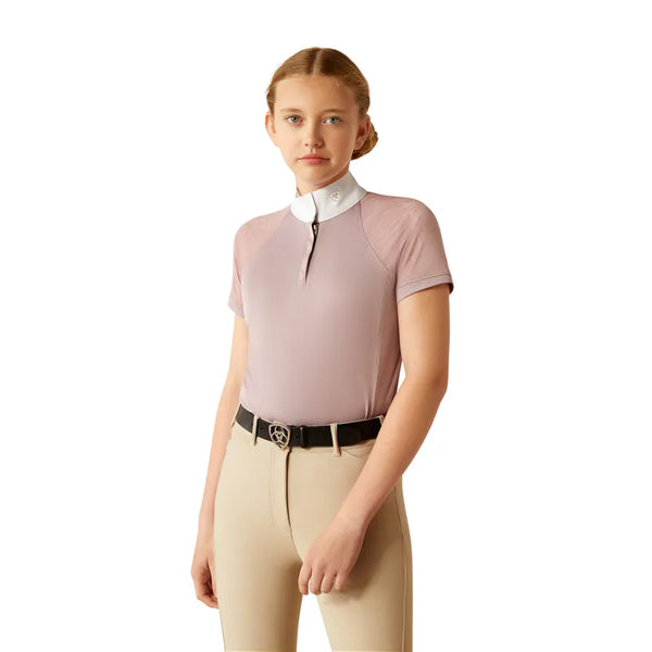 Ariat Youth Aptos Vent 2.0 Show Shirt - Sea Fog