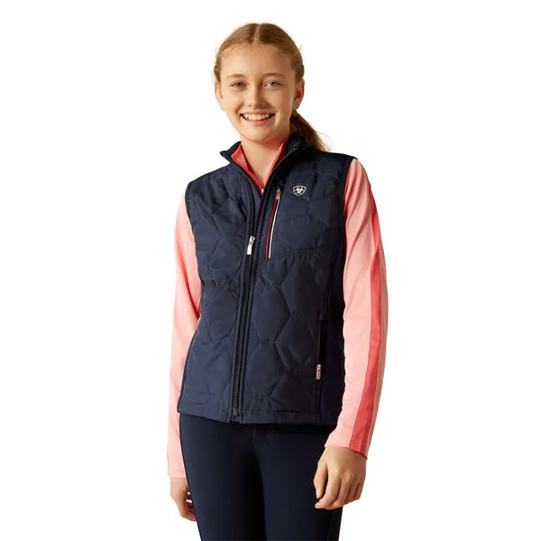 Ariat Youth Fusion Insulated Vest - Navy Team