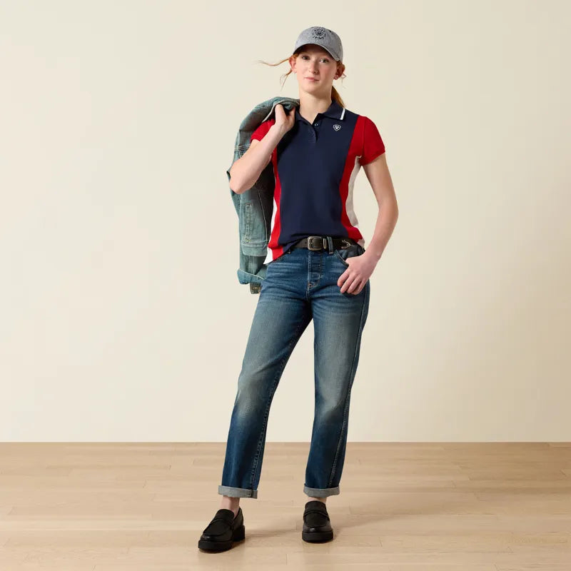 Ariat Youth Taryn Polo Shirt - Team Navy