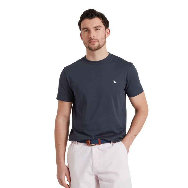 Schoffel Mens Talland T-Shirt - Navy Heritage Print