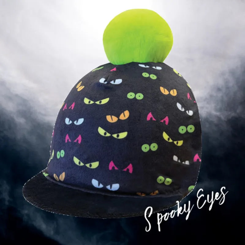 Equetech Spooky Eyes Pom Hat Silk