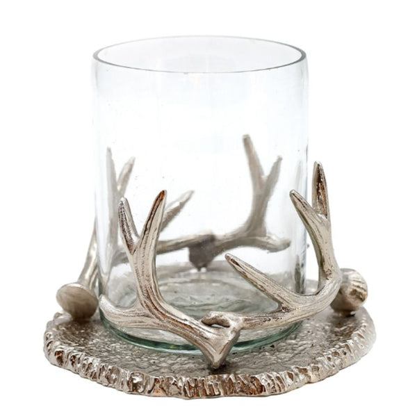 Culinary Concepts Hammered Glass Votive in Antler Holder