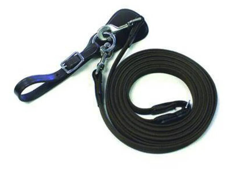 Shires Cotton Web Draw Reins - Black