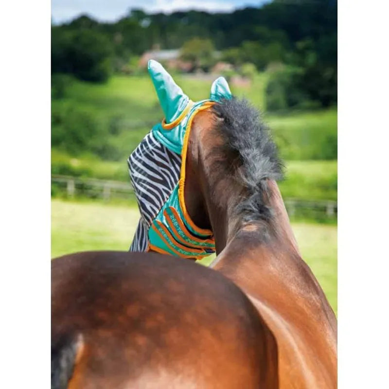 FlyGuard Pro Zeb-Tek Fly Mask - Zebra Print