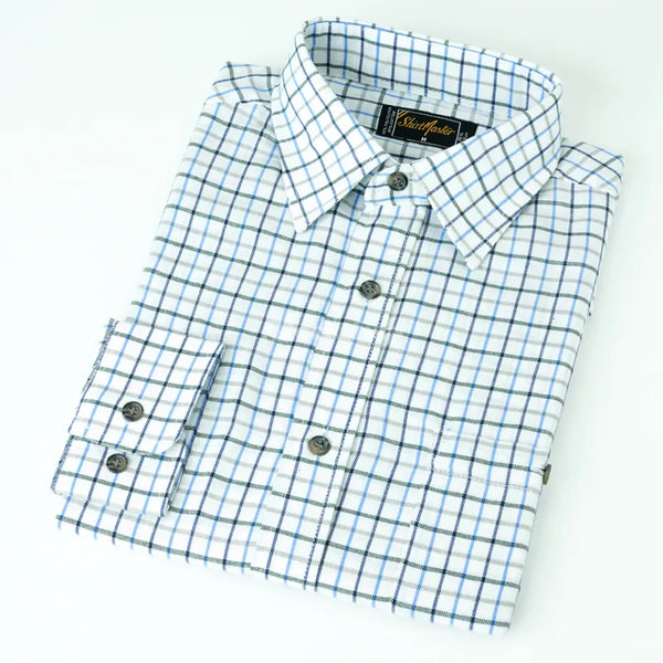 ShirtMaster Mens Tattershall Shirt - Blue