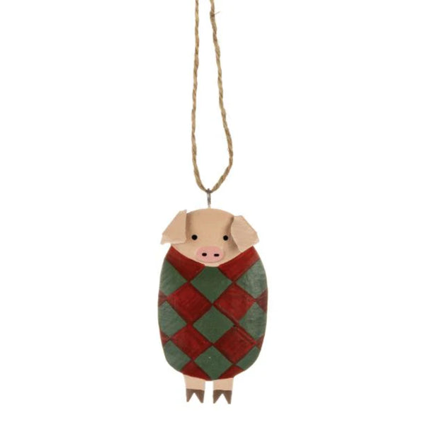 Shoeless Joe Pig In Blanket with Ears Down Hanger
