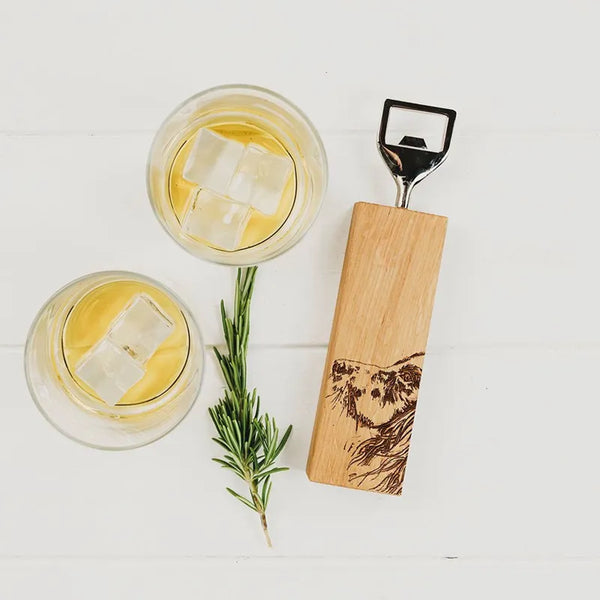 Selbrae House Spaniel Oak Bottle Opener