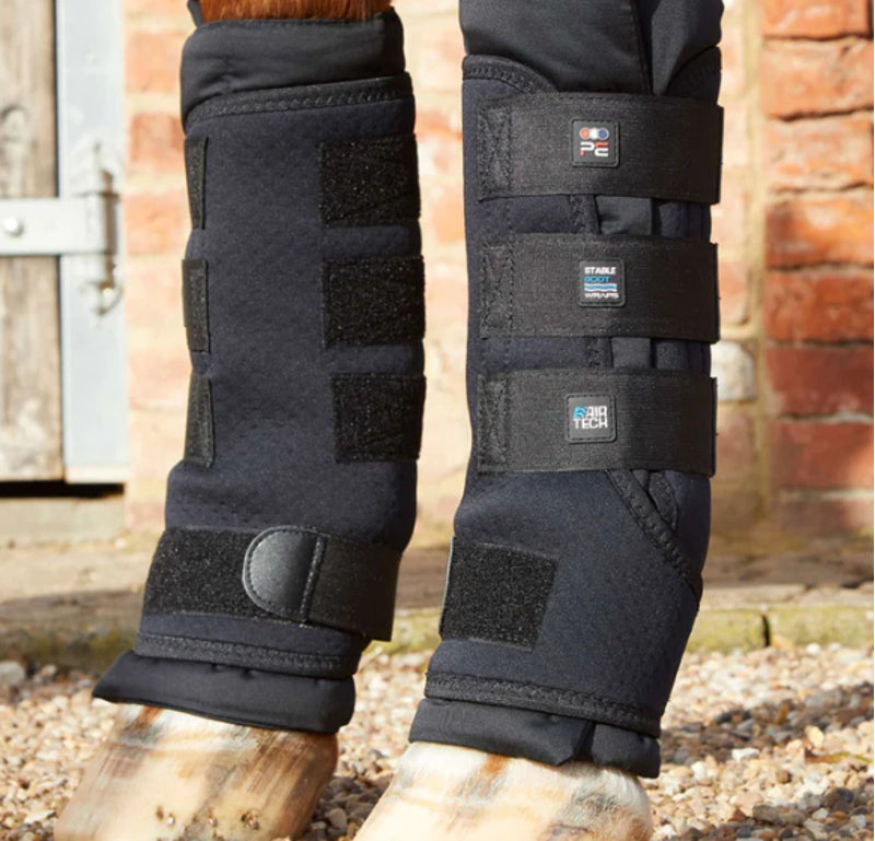 Premier Equine Stable Boot Wraps - Black