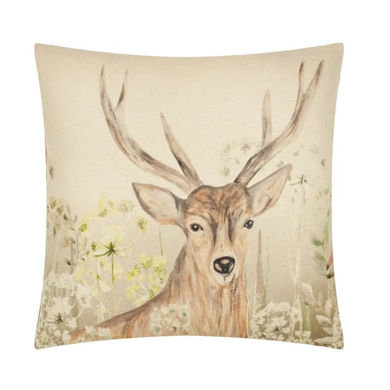 RIVA Bramble Feather Filled Stag Cushion