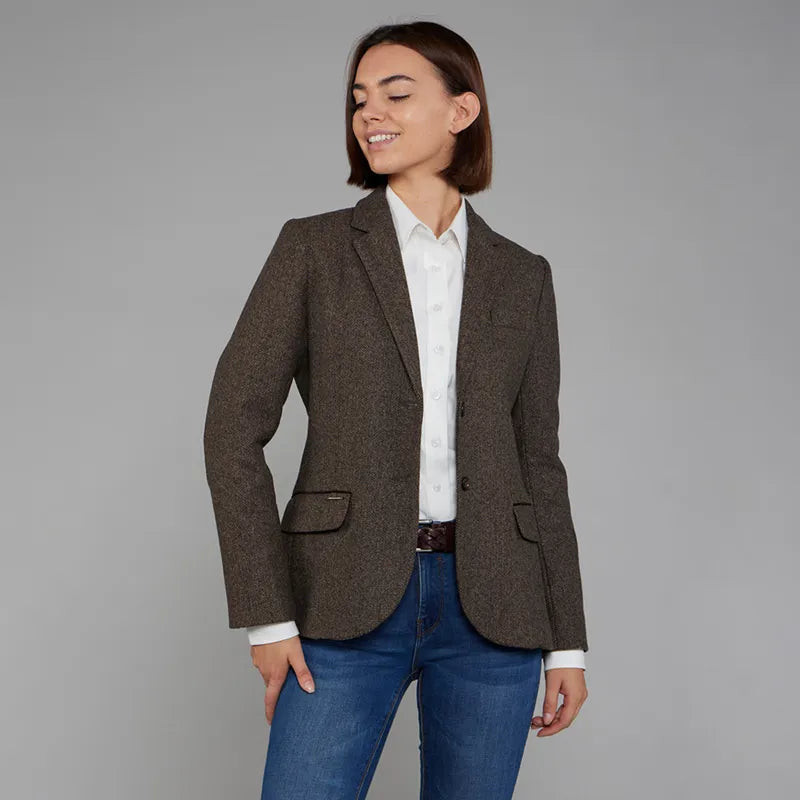 Toggi Ladies Harvard Tweed Blazer - Russet Tweed