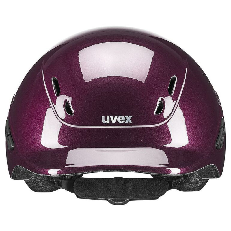Uvex Kidoxx Riding Helmet - Flower Burgundy Shiny