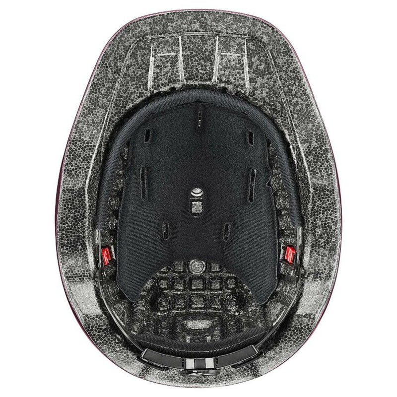 Uvex Kidoxx Riding Helmet - Flower Burgundy Shiny