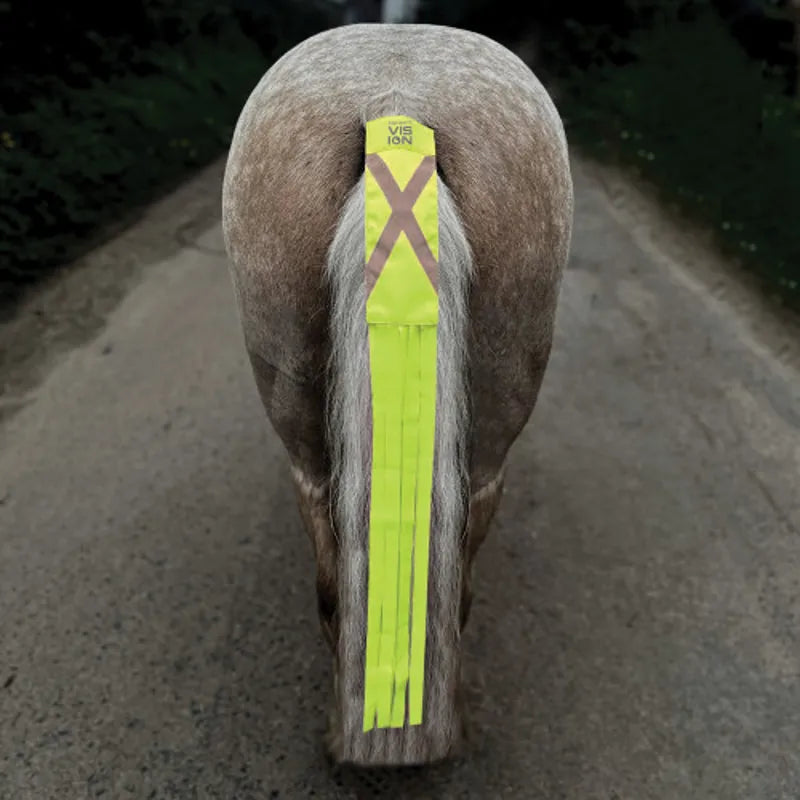 Equetech Hi Vis Vision Tail Tassels - Yellow