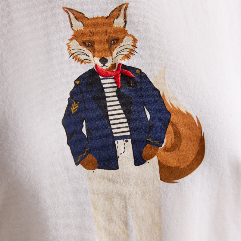 Joules Ladies Graphic Tee Jonty White