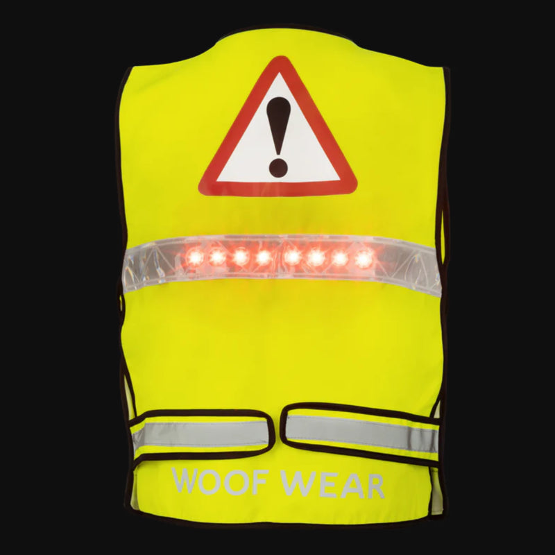 Woof Wear Adult LED Hi Vis Riding Vest - Hi Viz Yellow