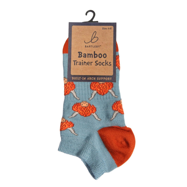 Bartleby Ladies Trainer Socks - Highland Cow