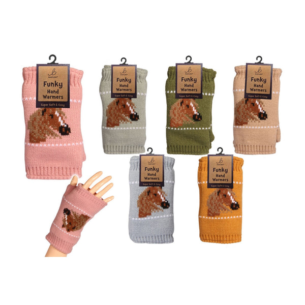 Bartleby Handwarmers - Horse Design Assorted Colours