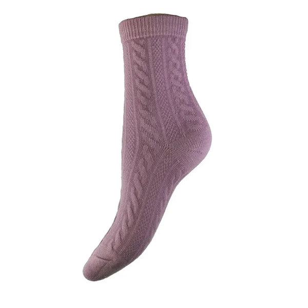 Gemjar Ribbed Socks - Purple