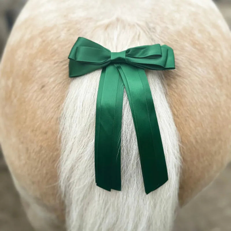 Equetech Warning Tail Ribbon - Green