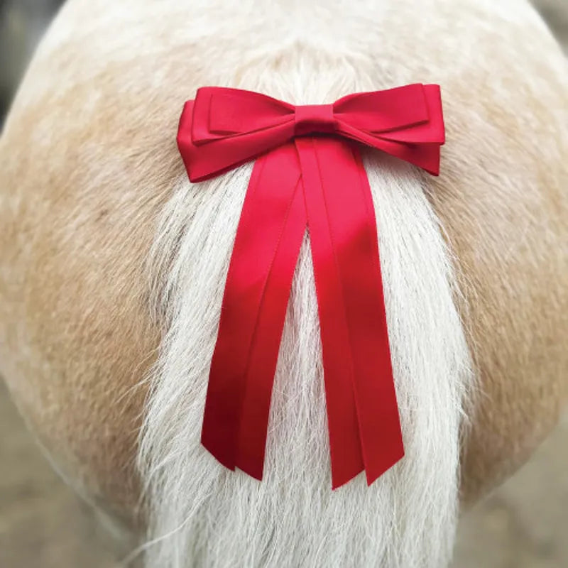 Equetech Warning Tail Ribbon - Red