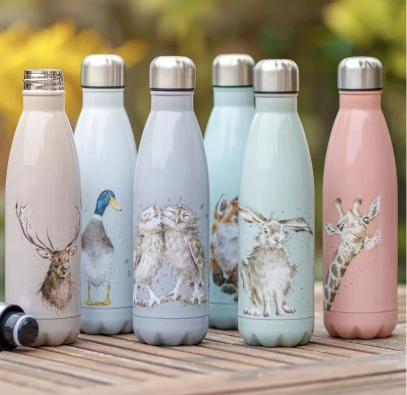 Wrendale 500ml Water Bottle Hare-2