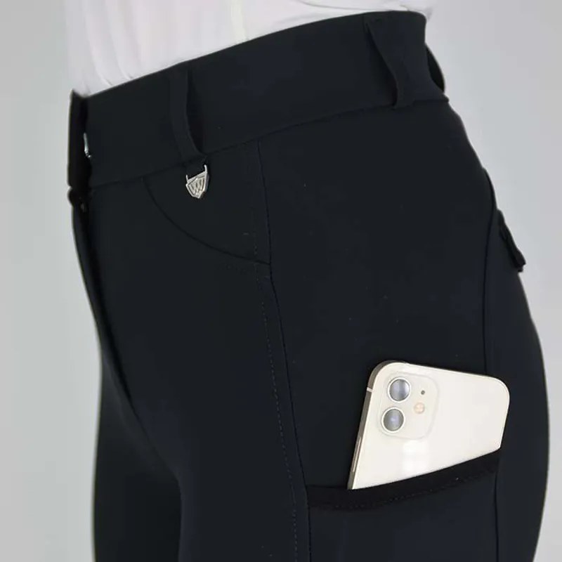 Woof Wear Hybrid Full Seat Riding Tights - Navy-1