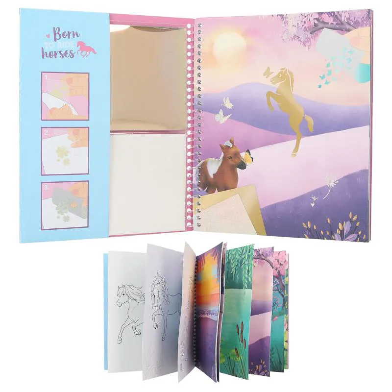 Miss Melody Colouring Book Stick and Shine-3