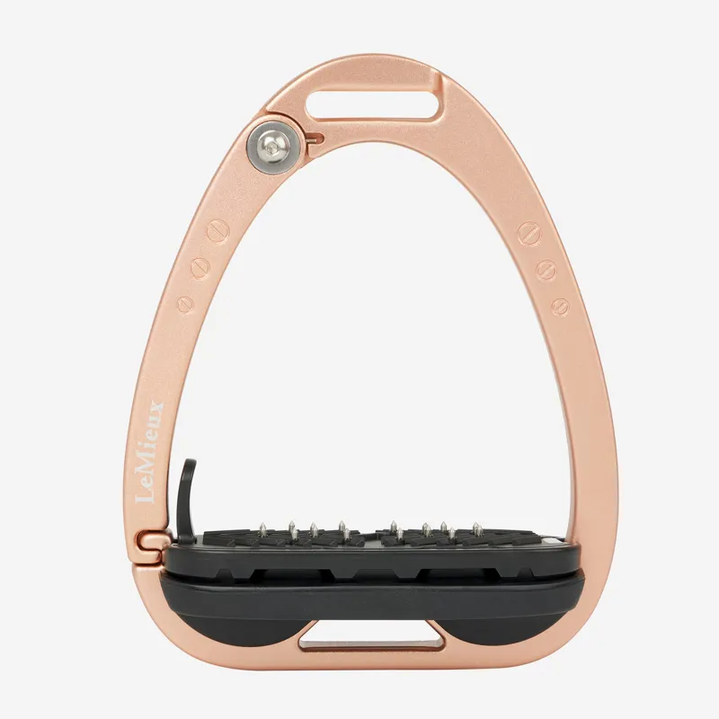 LeMieux Vector Balance Stirrups - Rose Gold-3