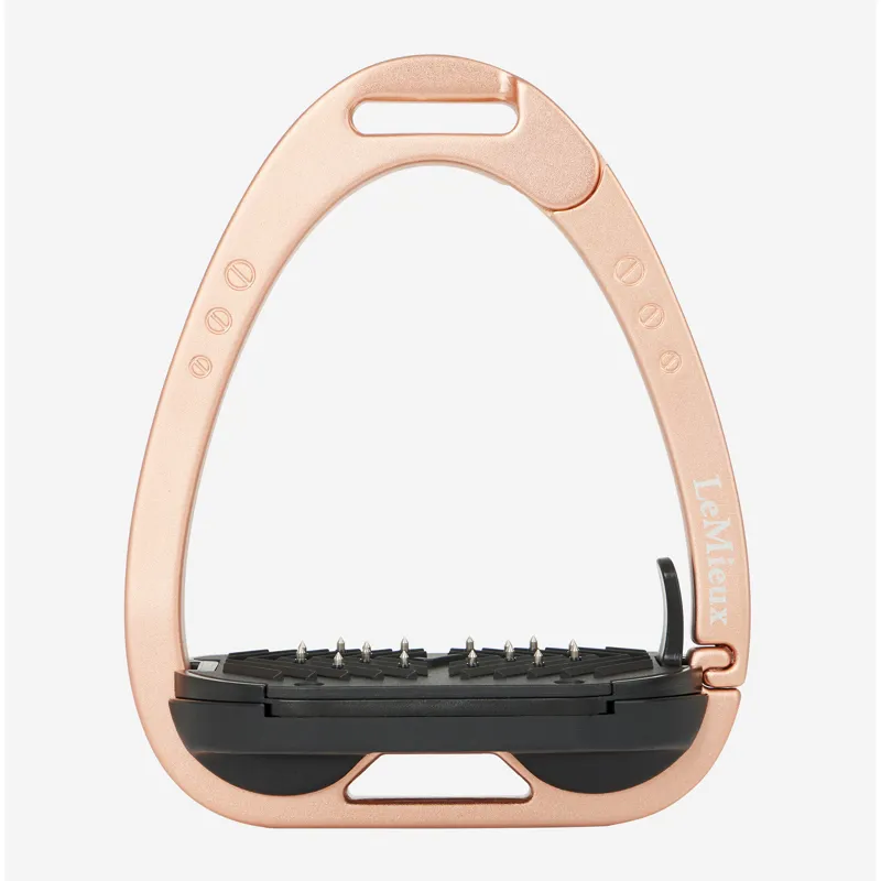 LeMieux Vector Balance Stirrups - Rose Gold-2