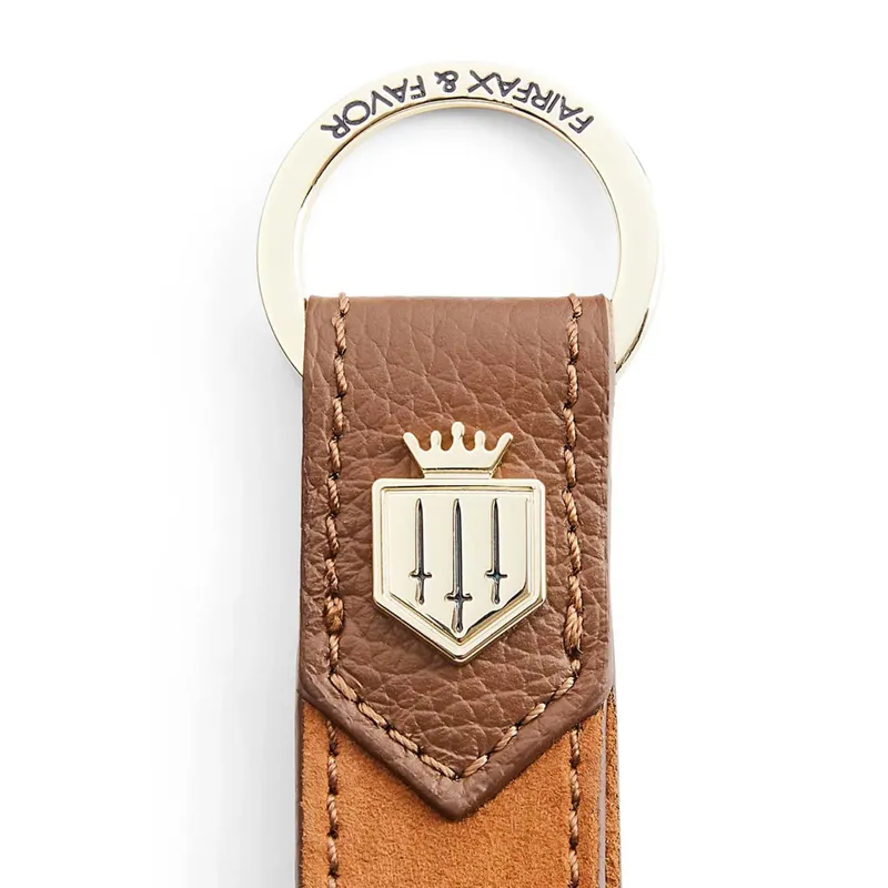 Fairfax and Favor Keyring - Tan-1