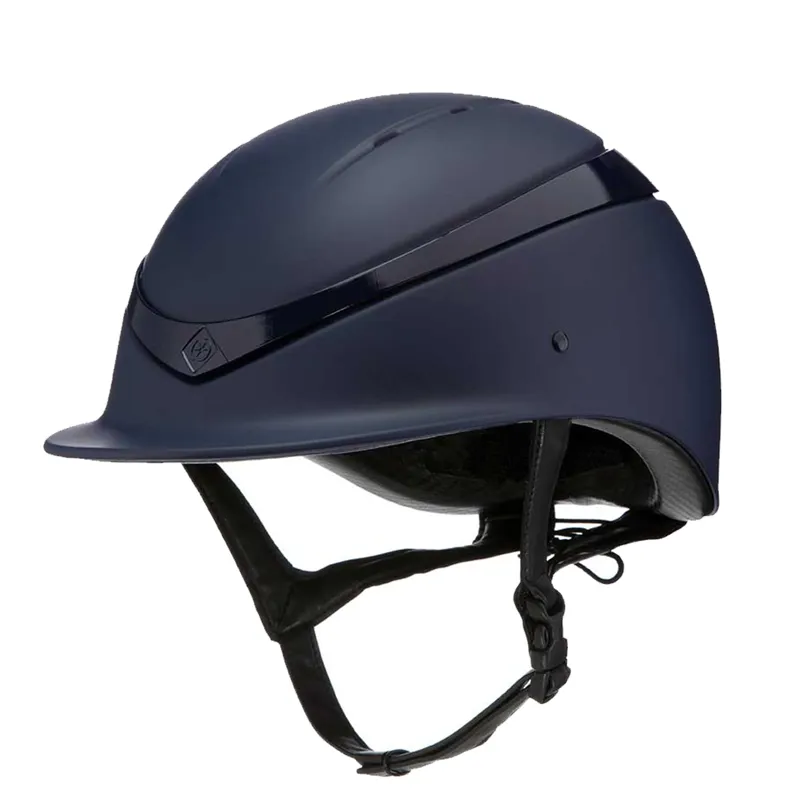 Charles Owen Luna Peaked Shell - Midnight Matte/Navy Gloss