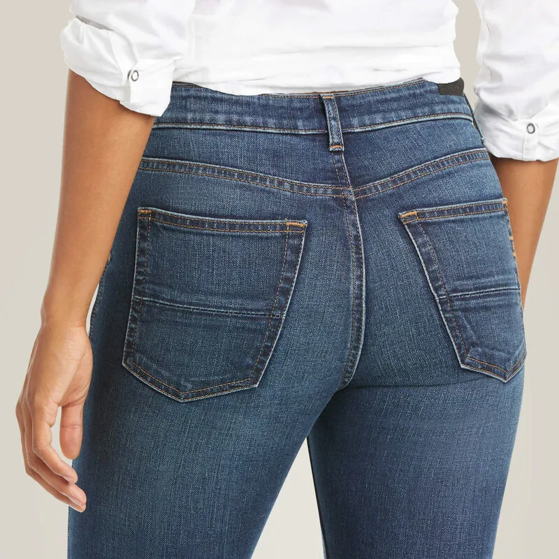 Ariat Ladies Premium High Rise Skinny Jean - Ocean Blue-3