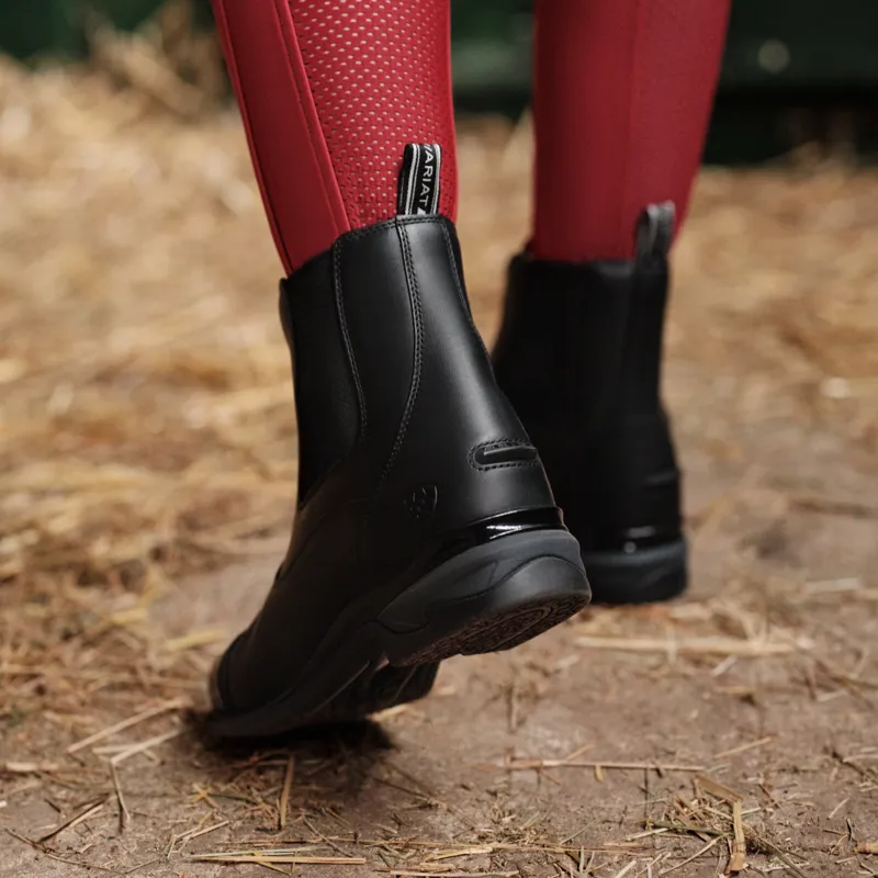 Ariat Ladies Devon Axis Zip Paddock Boot - Black-8