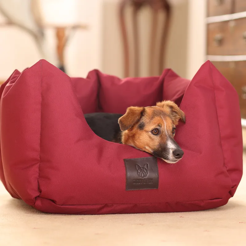 Digby and Fox Nest Dog Bed - Maroon-4