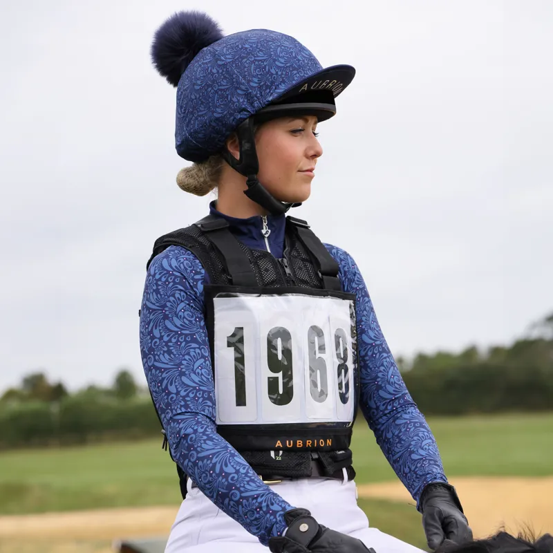 Aubrion Hyde Park Hat Silk - Navy Paisley-2