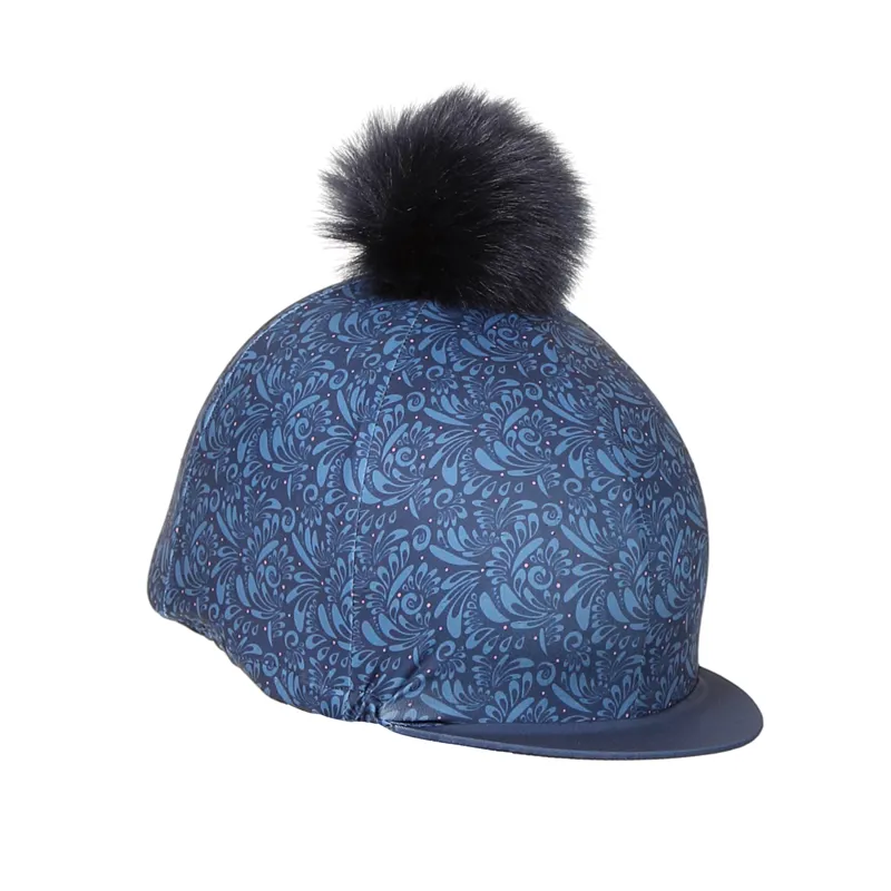 Aubrion Hyde Park Hat Silk - Navy Paisley-1