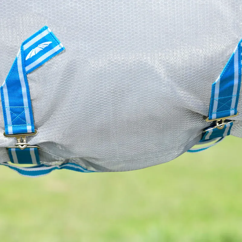 WeatherBeeta ComFiTec Hexi Shield Combo Fly Rug - Silver/Teal-6