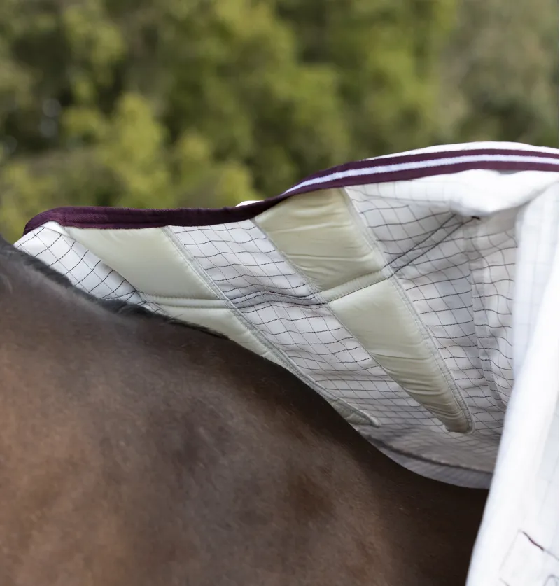 WeatherBeeta Seasons Hybrid Combo Rug - White/Maroon-12