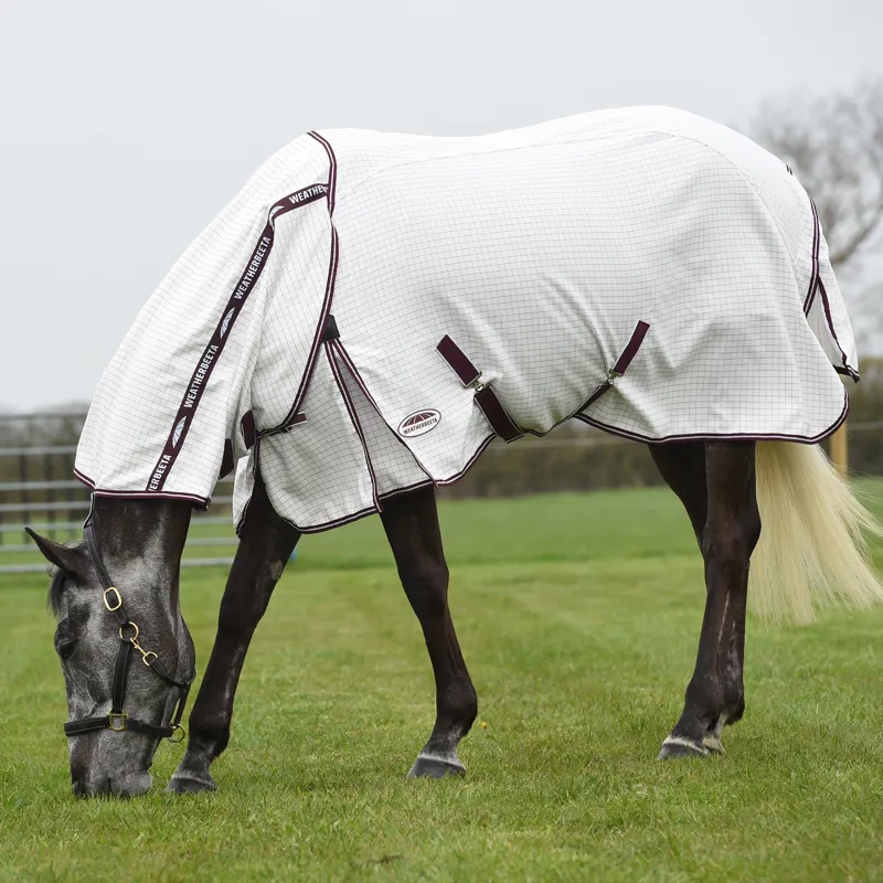 WeatherBeeta Seasons Hybrid Combo Rug - White/Maroon-1