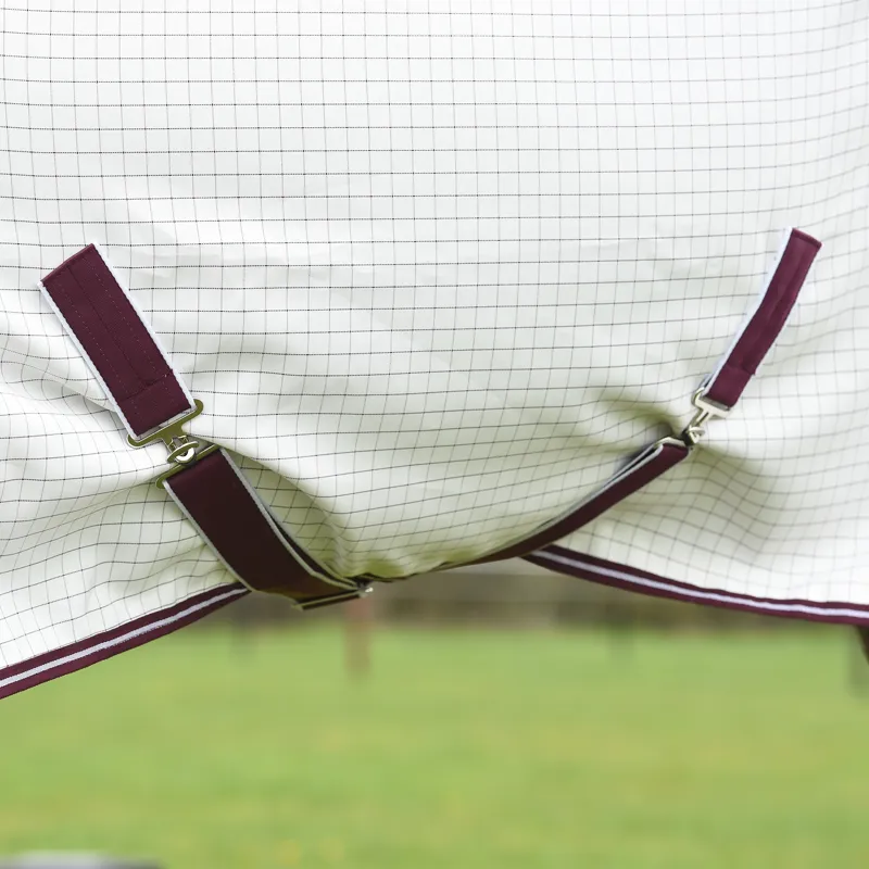 WeatherBeeta Seasons Hybrid Combo Rug - White/Maroon-4