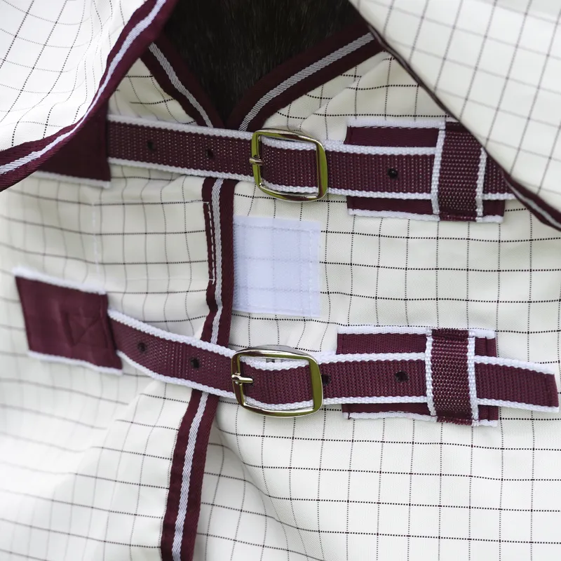 WeatherBeeta Seasons Hybrid Combo Rug - White/Maroon-3