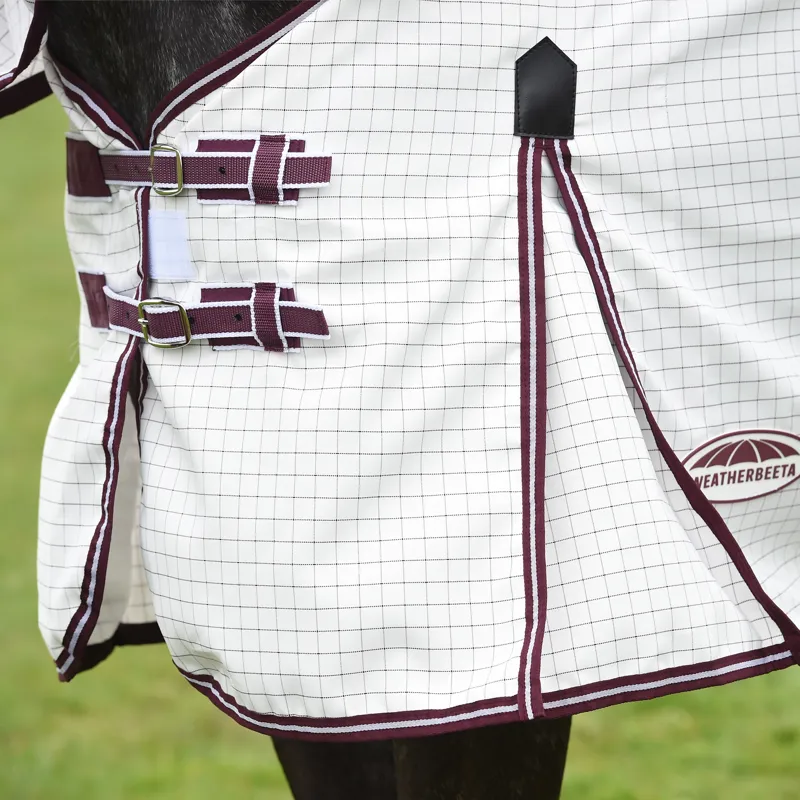 WeatherBeeta Seasons Hybrid Combo Rug - White/Maroon-5