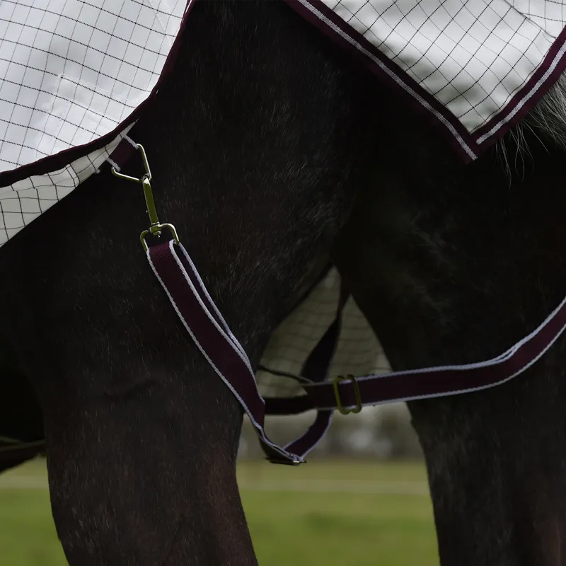 WeatherBeeta Seasons Hybrid Combo Rug - White/Maroon-7