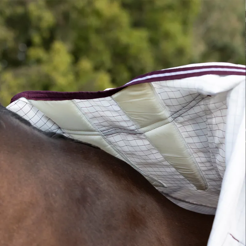 WeatherBeeta Seasons Hybrid Combo Rug - White/Maroon-6