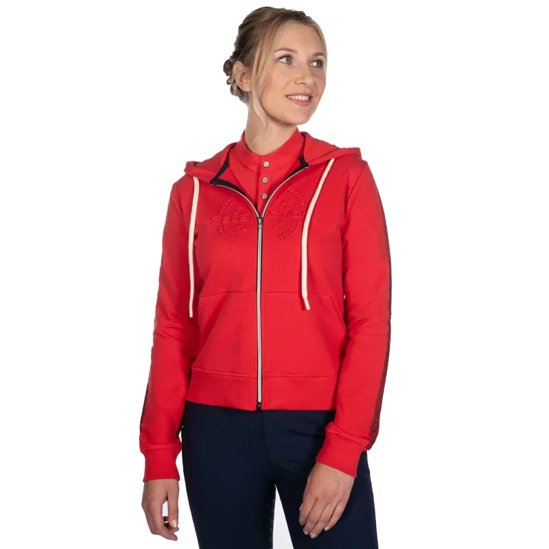 HKM Ladies Aruba Sweat Jacket - Red-1