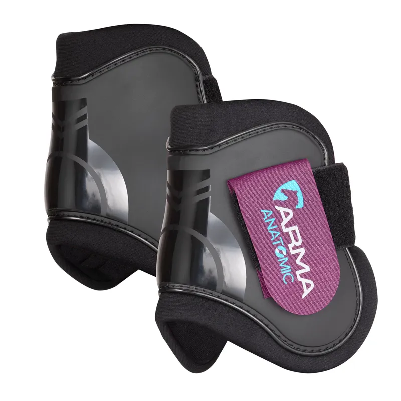 ARMA Fetlock Boots - Black/Plum