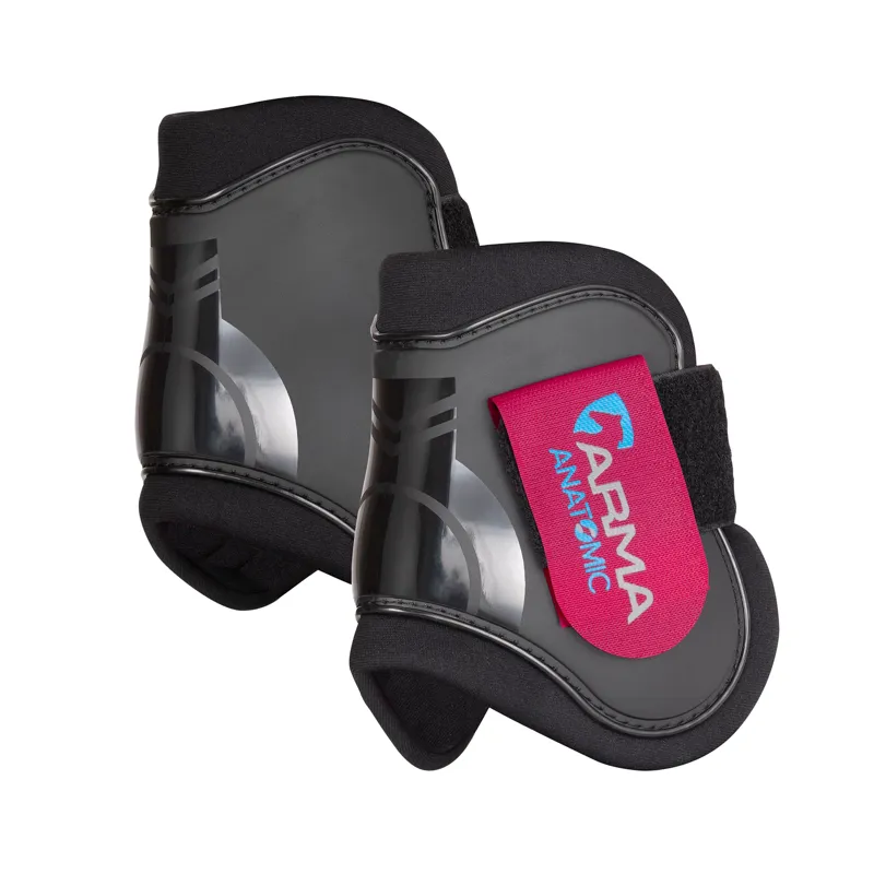 ARMA Fetlock Boots - Black/Raspberry